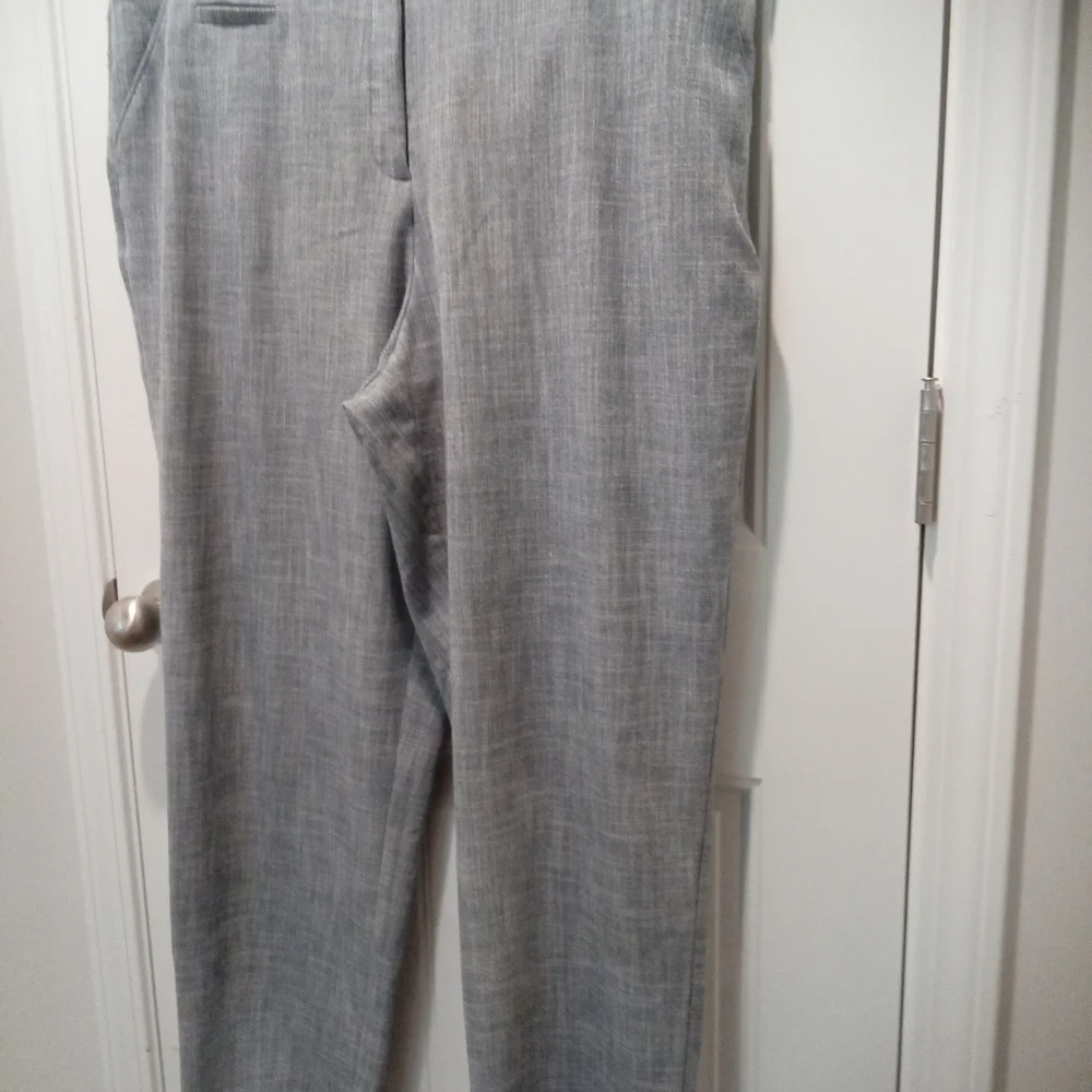 2-$10... Investments Plus Size 18WR Dress Pants Chambray Blue Straight Leg